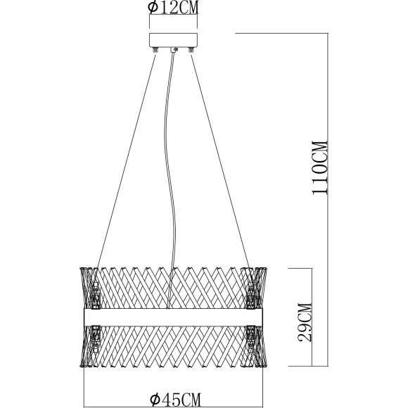 Подвесная люстра Arte Lamp ACAPULCO A1073LM-10PB Подвесная люстра Arte Lamp ACAPULCO A1073LM-10PB