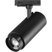 218027 Однофазный черный двужильный спот с выбором мощности 10-15-22Вт, цветовой температуры 3000-4000-6000 и угла освещения 15-60° Lightstar BARRA Fuoco P+CCT