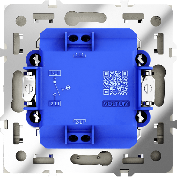 VLS010204 Выключатель встраиваемый одноклавишный с подсветкой. Корпус шелкового цвета 10А (2200 Ватт) VOLTUM S70 (шелк)