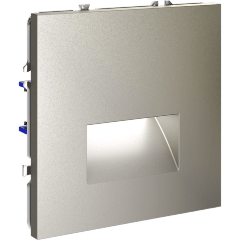 VLS070604 Подсветка светодиодная встраиваемая в подрозетник (без рамки) шелкового цвета VOLTUM S70, 3000 Кельвинов, 1 Ватт, 120 Градусов (шелк)