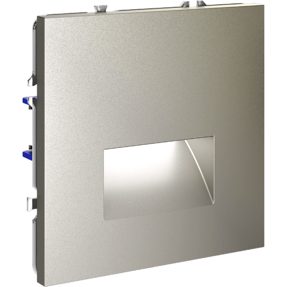 VLS070604 Подсветка светодиодная встраиваемая в подрозетник (без рамки) шелкового цвета VOLTUM S70, 3000 Кельвинов, 1 Ватт, 120 Градусов (шелк)