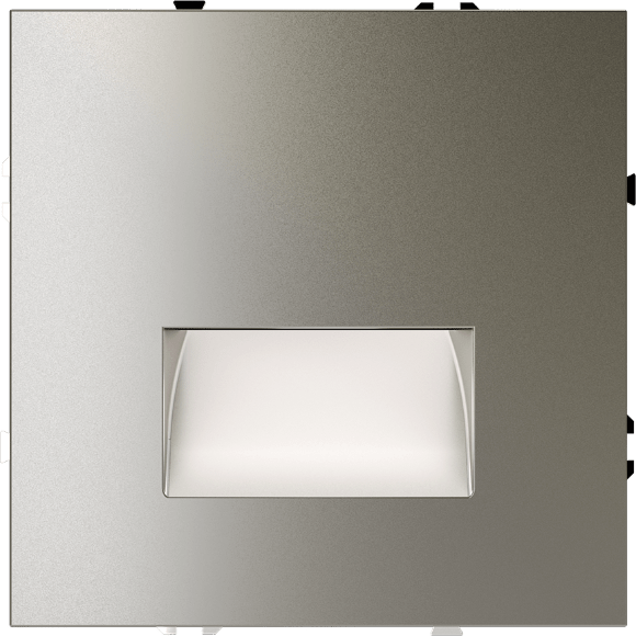 VLS070604 Подсветка светодиодная встраиваемая в подрозетник (без рамки) шелкового цвета VOLTUM S70, 3000 Кельвинов, 1 Ватт, 120 Градусов (шелк)