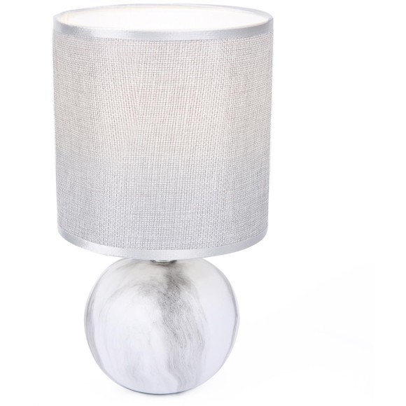 8230/1T CLASSI LN25 серый, керамика/текстиль Настольная лампа E14 1*40W 220V KOHALA