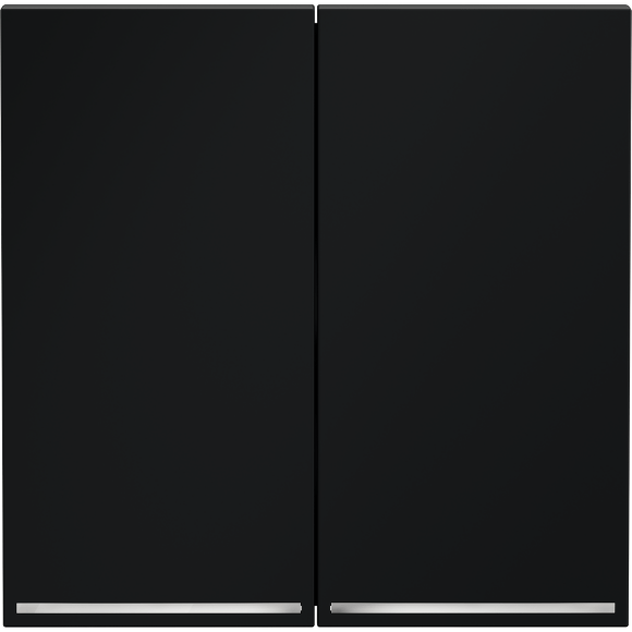 VLS000407 Клавиши графитового цвета для выключателя и переключателя двухклавишного с подсветкой VOLTUM S70 (графит)