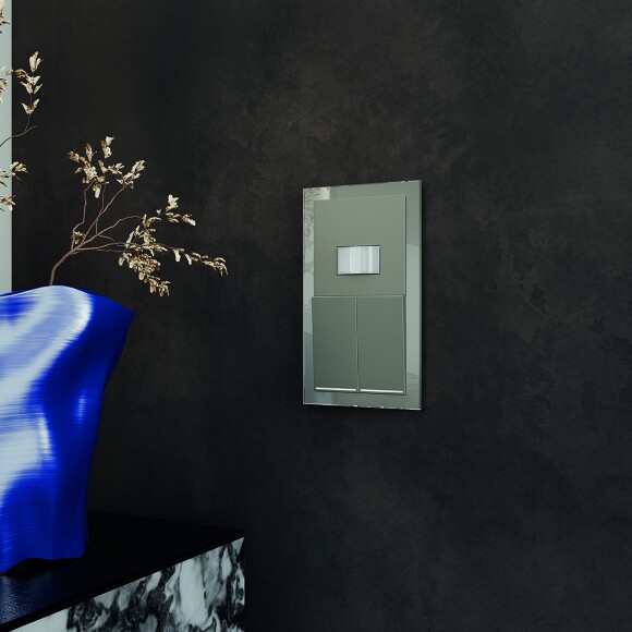 VLS070506 Датчик движения встраиваемый титанового цвета. Расстояние до 9 м, угол до 120°, мощность 500 Ватт VOLTUM S70 (титан)