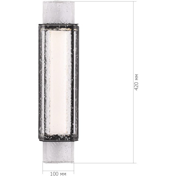 SL6140.401.01 Светильник настенный ST-Luce черный/прозрачный LED 1*11W 3000K EIS SL6140.401.01 Светильник настенный ST-Luce черный/прозрачный LED 1*11W 3000K EIS