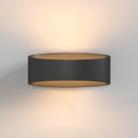 Бра настенное Maytoni Trame C806WL-L5B LED 5Вт 3000K 250лм 300° CRI80, чёрный матовый металл, компактный геометрический светильник, мягкая подсветка стены, без выключателя на корпусе