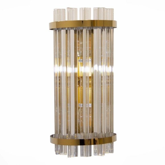 SL1179.201.02 Бра ST-Luce Золотистый/Золотистый, Прозрачный E14 2*40W AREZZO SL1179.201.02 Бра ST-Luce Золотистый/Золотистый, Прозрачный E14 2*40W AREZZO