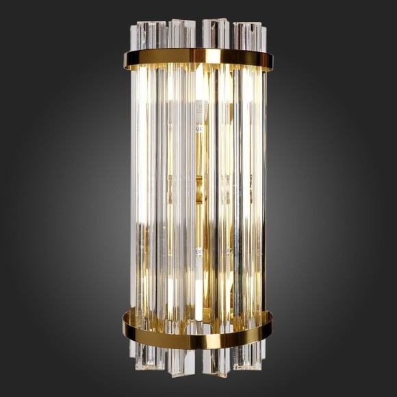 SL1179.201.02 Бра ST-Luce Золотистый/Золотистый, Прозрачный E14 2*40W AREZZO SL1179.201.02 Бра ST-Luce Золотистый/Золотистый, Прозрачный E14 2*40W AREZZO