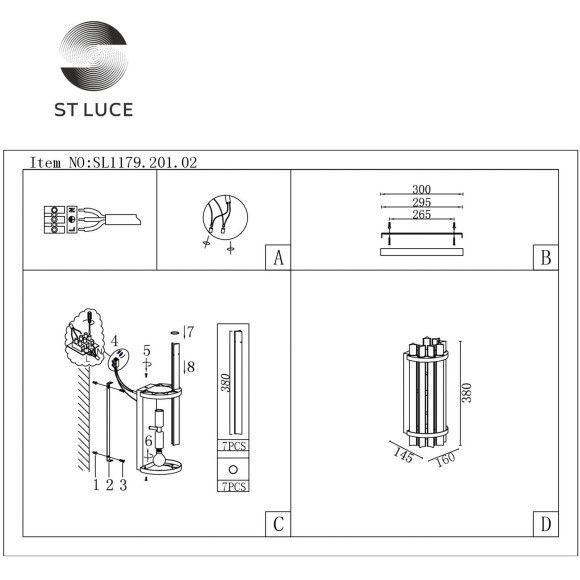 SL1179.201.02 Бра ST-Luce Золотистый/Золотистый, Прозрачный E14 2*40W AREZZO SL1179.201.02 Бра ST-Luce Золотистый/Золотистый, Прозрачный E14 2*40W AREZZO