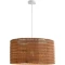 Favourite Sorento 4879-1P Уличный подвесной влагозащищенный светильник из ротанга коричневого цвета, диаметр 50см, под сменную лампу Е27, IP44, 220В, габаритные размеры в мм H1770xD500xHm300