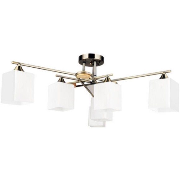 Потолочная люстра с 6 стеклянными плафонами под лампы цоколя E27 Arte Lamp LARGO A4497PL-6AB Потолочная люстра с 6 стеклянными плафонами под лампы цоколя E27 Arte Lamp LARGO A4497PL-6AB