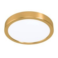 900181 Светильник настенно-потолочн FUEVA5, 17W(LED), сталь, латунь