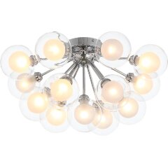 SL431.102.15 Люстра потолочная ST-Luce Хром/Прозрачный, Белый G9 15*5W DUALITA