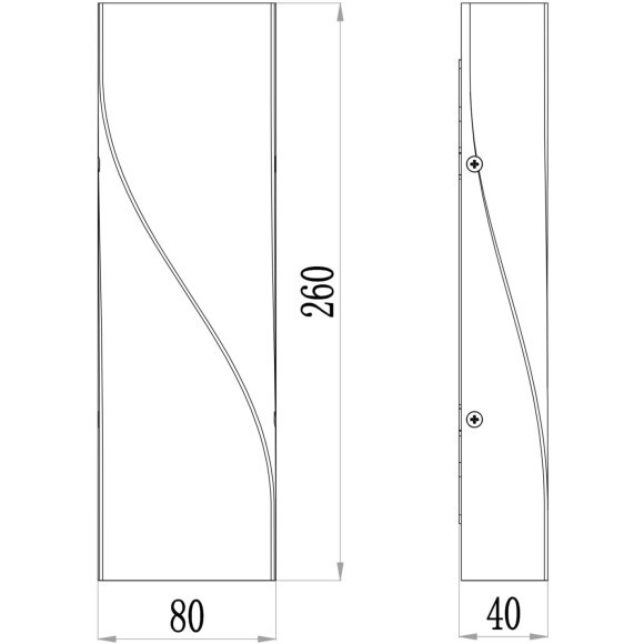 Уличный настенный светильник Maytoni O040WL-L11W3K TWIST IP65 светодиодный LED 11W