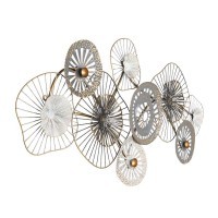 426001 CHIKUMA Панно настенное сталь белый серый