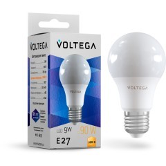 Светодиодная лампа Voltega Simple A60 9W 3000K E27 180° 7244