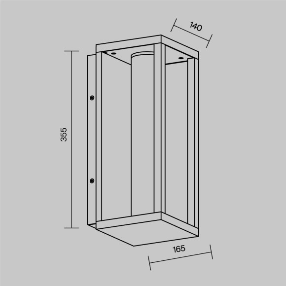 Настенный светильник (бра) Outdoor O480WL-L12B3K