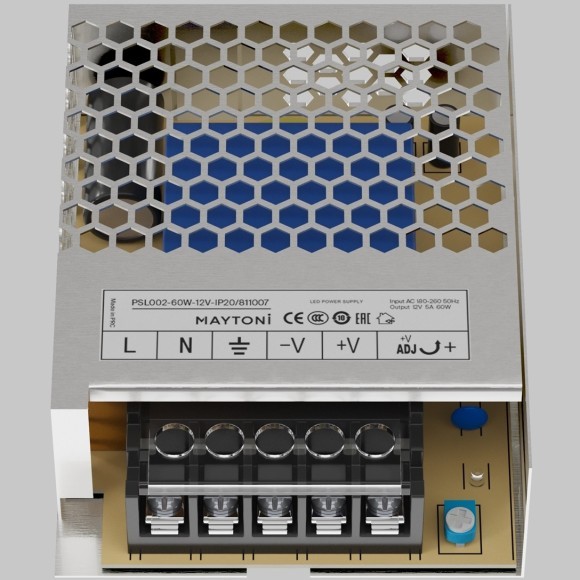 Maytoni PSL002-60W-12V-IP20811007 Источник напряжения (блок питания/драйвер/трансформатор) 220-12В 60Вт IP20