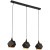 SL258.403.03 Подвесной черный декоративный светильник для установки над столом, под лампы Е14 3x40W ST Luce ENIGMA