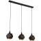 SL258.403.03 Подвесной черный декоративный светильник для установки над столом, под лампы Е14 3x40W ST Luce ENIGMA