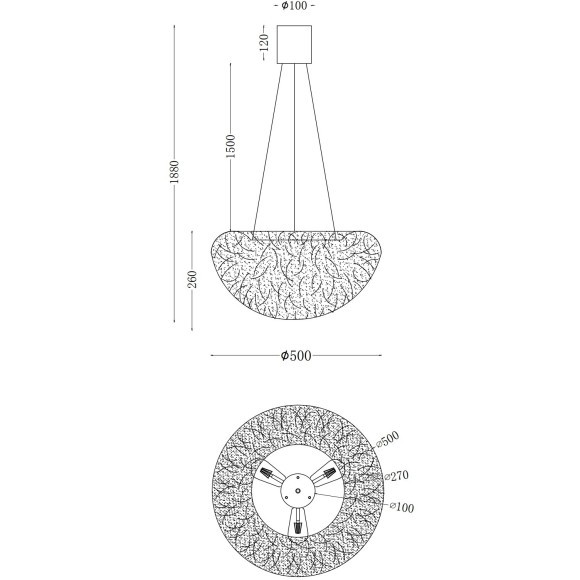Подвесная люстра Favourite 4840-3P Plumage