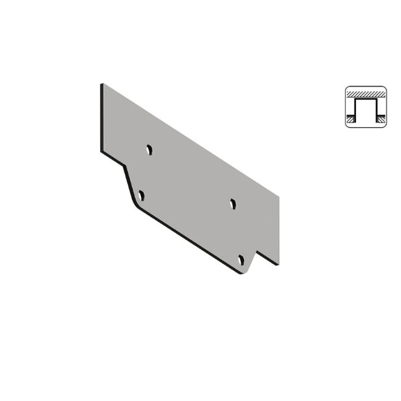 Заглушка торцевая 2шт (для профиля A630205) Arte Lamp A631005E Заглушка торцевая 2шт (для профиля A630205) Arte Lamp A631005E