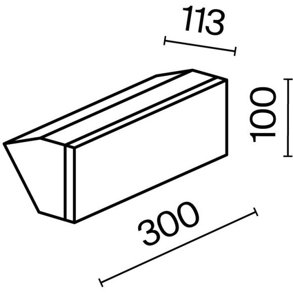 Настенный светильник (бра) Outdoor O436WL-L20GF3K