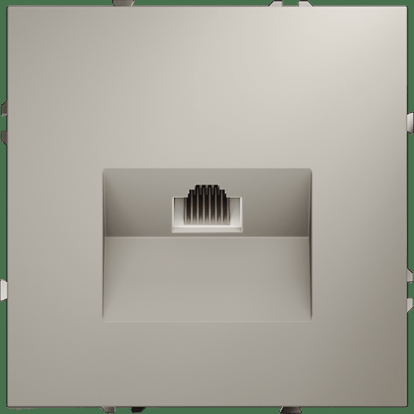 VLS060103 Розетка компьютерная RJ45 категории 6Е (для проводов CAT5-CAT6 до 10 Гбит/сек) кашемирового цвета VOLTUM S70 (кашемир)