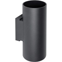 Бра Lightstar Rullo 204636 черное матовое, настенный светильник цилиндр GU10 на 2 лампы, направленный свет вверх вниз