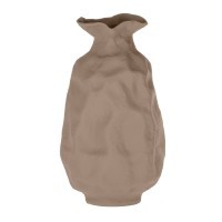 421144 TULUNAN Декоративная ваза L240, B220, H420, алюминий, песочный