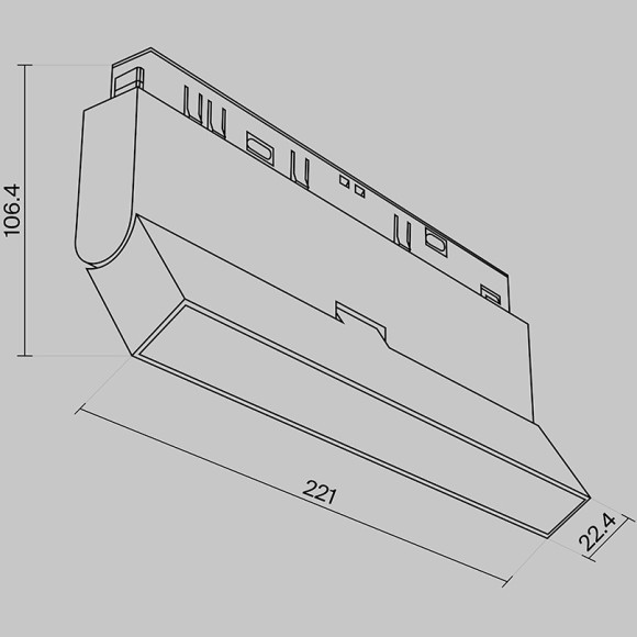 Трековый светильник Technical TR036-4-12WTW-DD2-B