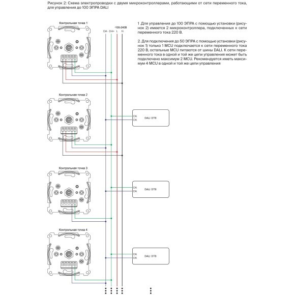 Maytoni RCP01002042 721036 Черная роторная панель цифрового управления DALI MCU DT8 DIM CCT DA+/DA- 100-240В, функция питания шины DALI, до 50 питаемых устройств
