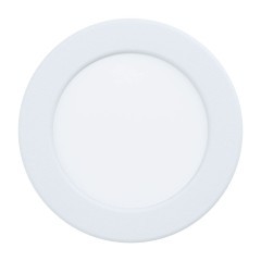 99132 Светодиодный встраиваемый светильник FUEVA 5, 5,5W (LED), ?117, ET26, 650lm, 3000K, сталь, белый/пла