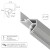 Arte Lamp GAP A680233 Теневой профиль белый парящий потолок, 2 метра, скрытый монтаж в ПВХ натяжной потолок