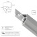 Arte Lamp GAP A680233 Теневой профиль белый парящий потолок, 2 метра, скрытый монтаж в ПВХ натяжной потолок