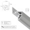 Arte Lamp GAP A680233 Теневой профиль белый парящий потолок, 2 метра, скрытый монтаж в ПВХ натяжной потолок
