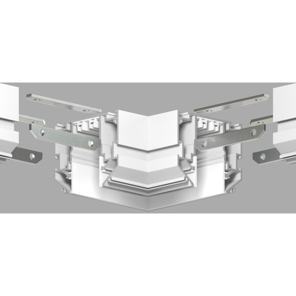 TR2026-WH Готовый угловой белый элемент 90° для шинопроводов TR2022 и TR2023 Denkirs SMART ONE 220V