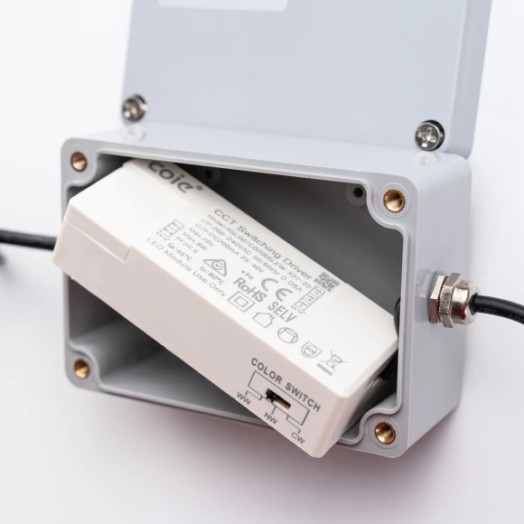 4862-1U Уличный потолочный линейный светильник на штангах с переключателем цветовой температуры и диммированием Favourite L500xW30xH30 LEDx9W 405LM 3000/4000/6500K