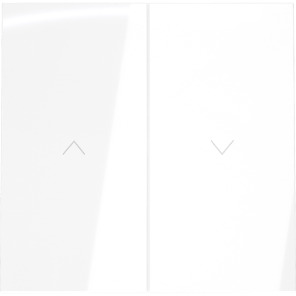 VLS002501 Клавиши для механизма управления жалюзи звонкового типа белого глянцевого цвета VOLTUM S70 (белый глянцевый)