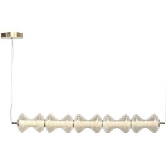 SL6136.243.01 Светильник подвесной ST-Luce золото/коньячный LED 1*28W 3000K SPINE