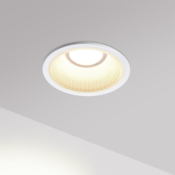 Novotech CLARTE 359873 Белый круглый встраиваемый светильник диаметром 80мм, с CCT переключателем цветовой температуры LED 7Вт 360Лм CRI≥90 70° 3000-4000-6000К IP20 220V (коэффициент пульсации<1%)