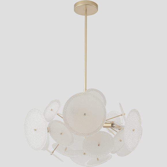 Crystal Lux DANDELION SP6 GOLD 4060/306 Люстра потолочная дизайнерская золото белая 6xE14 40Вт светильник одуванчик для гостиной, наборный центральный шток состоящий из сегментов 100+300+450мм Crystal Lux DANDELION SP6 GOLD 4060/306 Люстра потолочная дизайнерская золото белая 6xE14 40Вт светильник одуванчик для гостиной, наборный центральный шток состоящий из сегментов 100+300+450мм