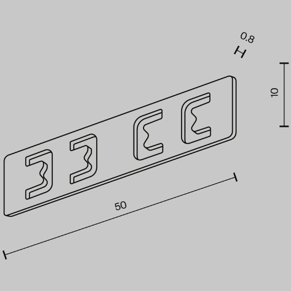 Maytoni Exility X TRA239C-21B Прямой соединитель металла (усилитель стыка) 1шт, для всех типов шинопроводов серии Exility X Maytoni Exility X TRA239C-21B Прямой соединитель металла (усилитель стыка) 1шт, для всех типов шинопроводов серии Exility X