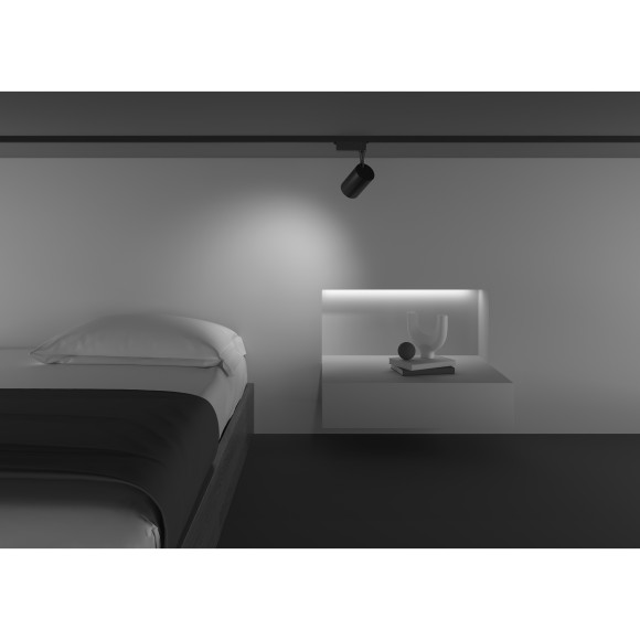 Однофазный двужильный светодиодный трековый светильник Maytoni Unity TR003-1-10W3K-W-B Vuoro 3000К 824Лм CRI90+ 60° 10Вт