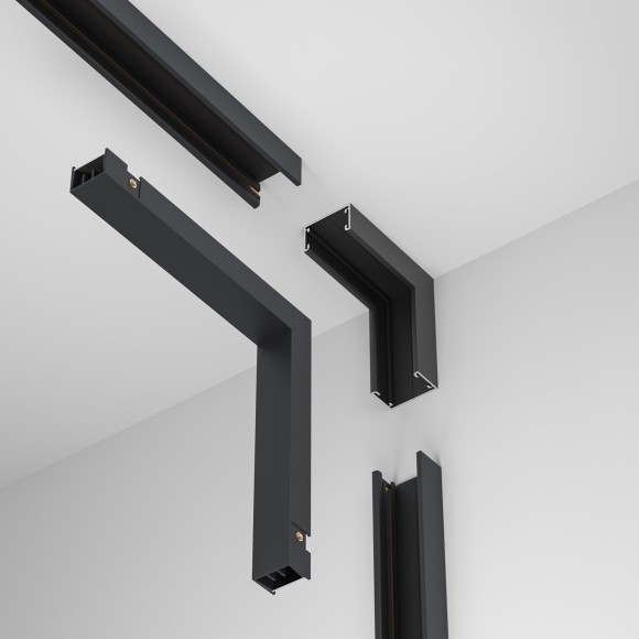 Угловой вертикальный соединитель питания Maytoni Basity TRA172ICPC-1B