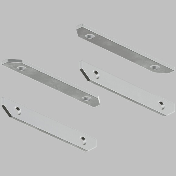 Комплект из 4 прямых соединений для гарпунных шинопроводов и профилей Denkirs TR3043-AL