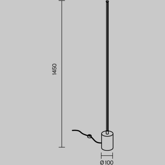 Напольный светильник (торшер) Maytoni MOD147FL-L20BK1