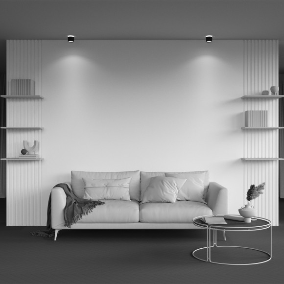 Потолочный светильник Maytoni Pauline GX53 12Вт C120CL-GX53-B