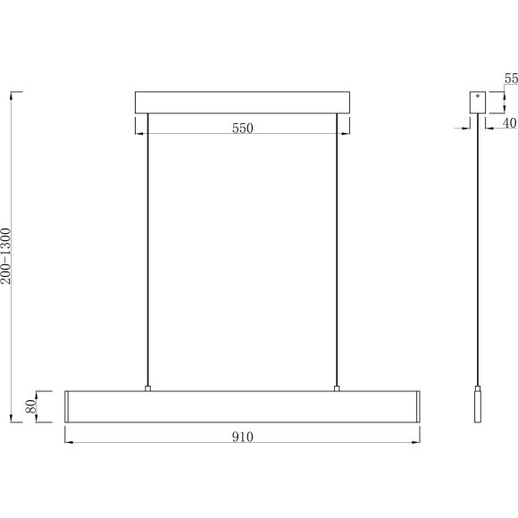 Подвесной светильник светодиодный Step P010PL-L23G4K